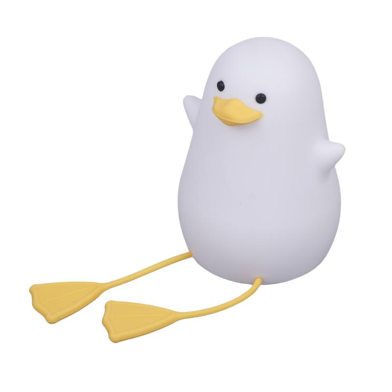 Cute Animal Silicone Lamp Duck Night Light For Kids Touch Control Dimmable Usb Rechargeable Bedside Bedroom Decor Birthday Gifts