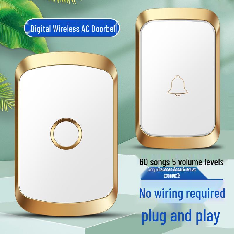 Wireless Waterproof Doorbell with Ultra-Long Range and Smart Elderly Call Button