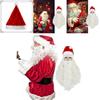 Christmas Santa Wig And Beard Set For Men With Long White Hair For Holiday Party Costumes