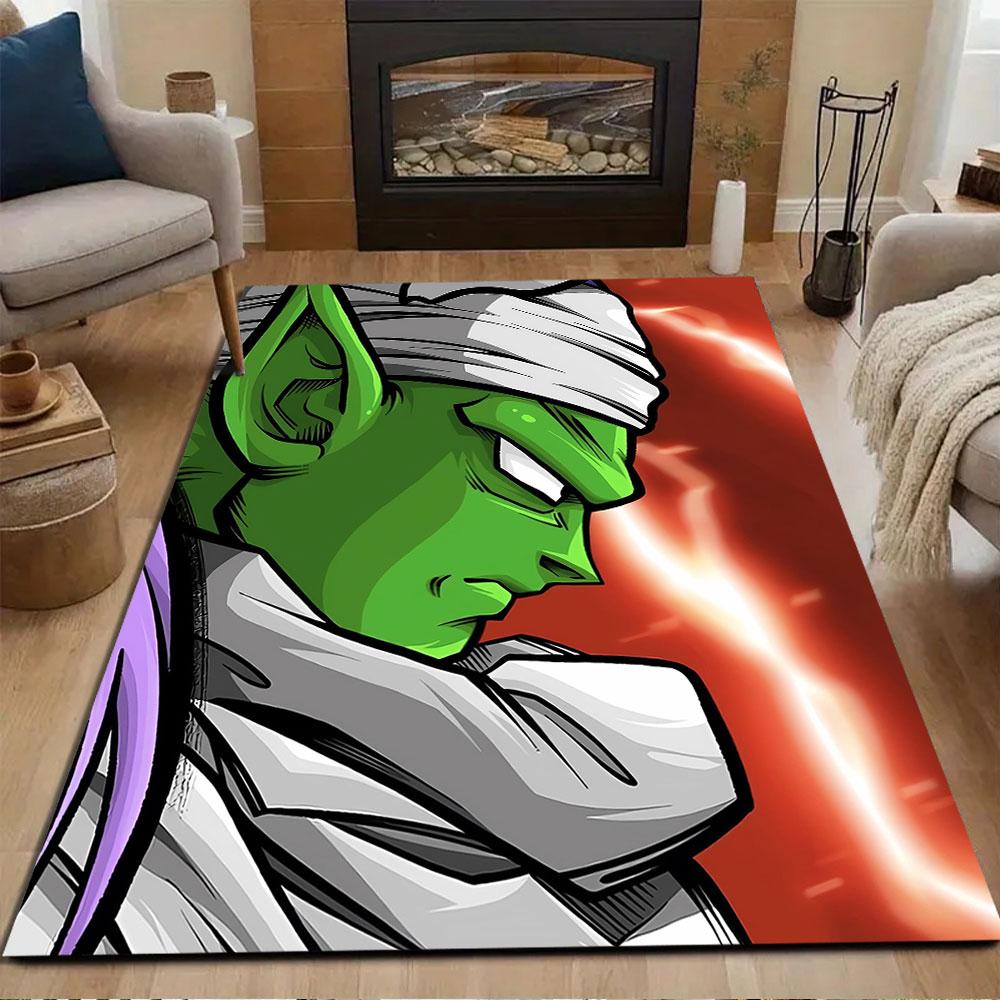 Green Warrior with White Headscarf Art Patterned carpet, non slip mat suitable for living room and bedroom sofas