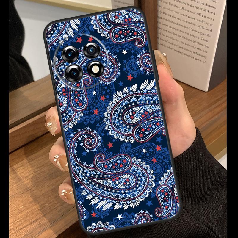Bandana Seamless Pattern Case For OnePlus 15 13 12 11 10 15R 13R 12R 10T 13T OnePlus Nord 5 CE 4 3 Lite N20 N30 Cover