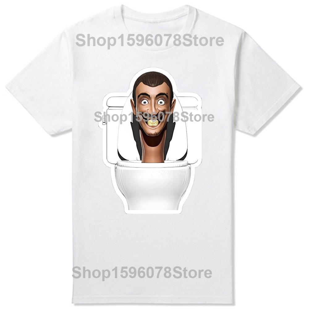 Skibidi Toilet Toaletní Muž Legrační Kreslený Multivesmír Trička Unisex Letní Topy Potisk Originální Design Dárky Tričko Streetwear