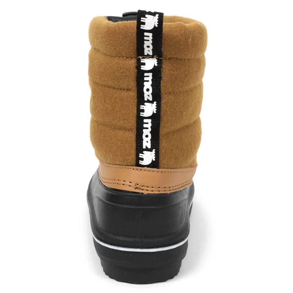 Mozu Bean Down Boots, Inner Boa, Elastic Cuffs, Cord Stoppers, Women's, Camel, Size 24cm