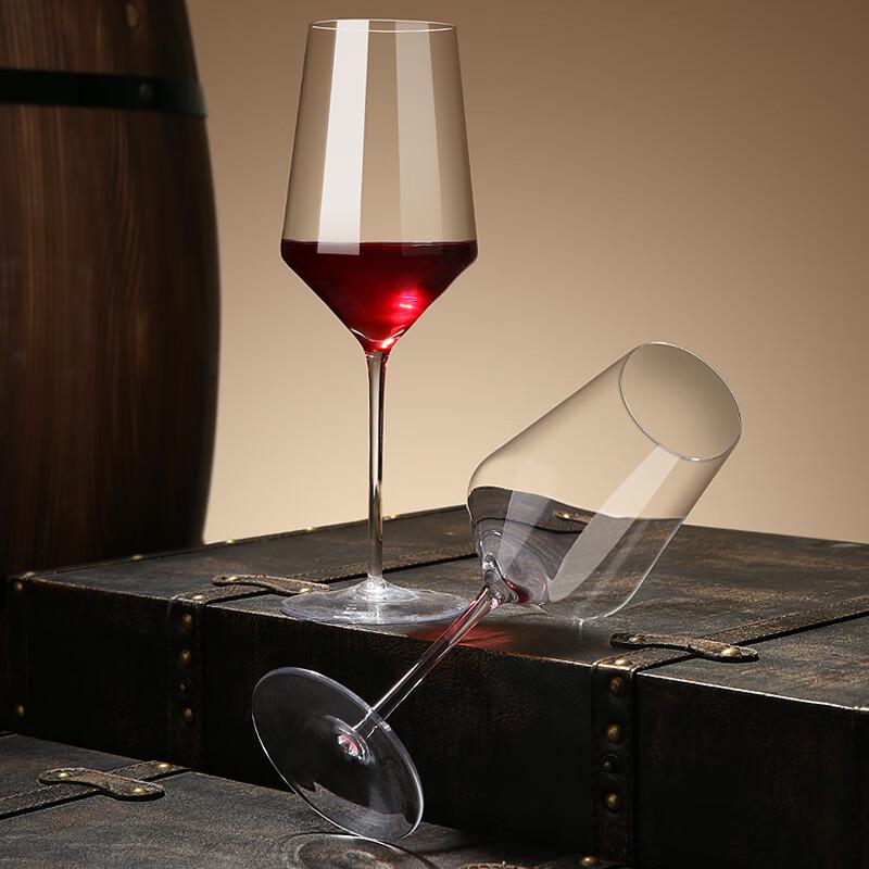 LANGNA Lead-Free Crystal Burgundy Red Wine Glasses