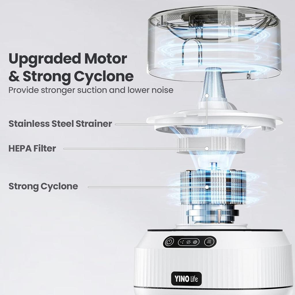 Sada vysavače na stříhání psů, 13 kPa silnější sání 99,9 % vysavač na srst zvířat pro línání s 5 profesionálními nástroji na stříhání, 1,5 l kelímek na stříhání chlupů psů a koček