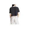 Adidas Originals Adicolor 3-Stripes Comfortable Breathable Soft Skin-Friendly Pullover Short Sleeve T-Shirt Women Tops Black JC8149