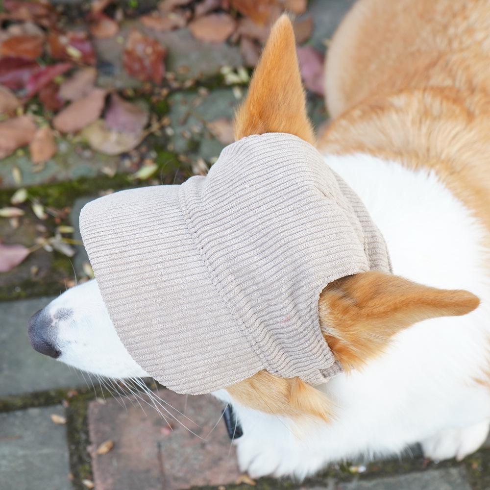 Dog hat leaking ears cute breathable sun protection pet sun hat Shiba Inu Corgi baseball cap