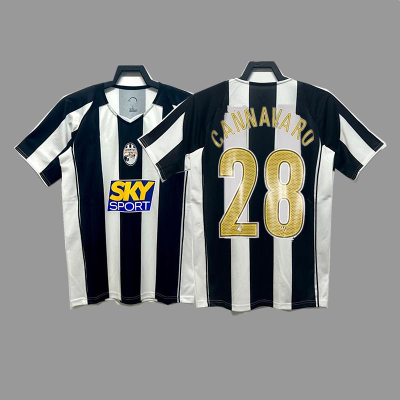 Juventus Retro Football Jersey Zidanedved Piero Inzaghi Buffon Ibrahimovic Cannavaro