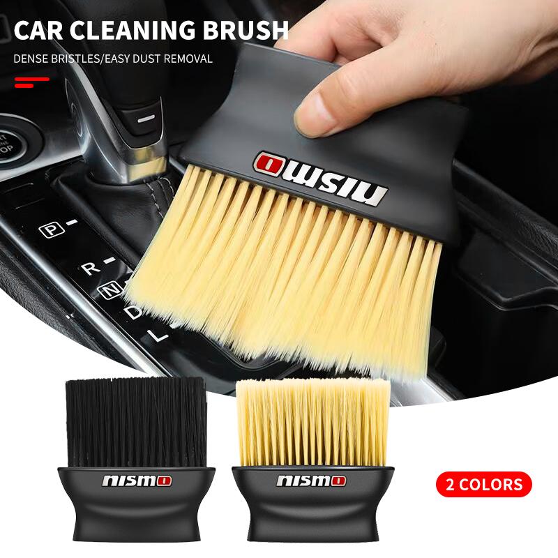 

Car Soft Brush Car Crevice Dust Removal Artifact Brush For Nissan Nismo LEXUS Dacia Tesla Cadillac Land Rover Toyota Hyundai BMW Acura жовтий