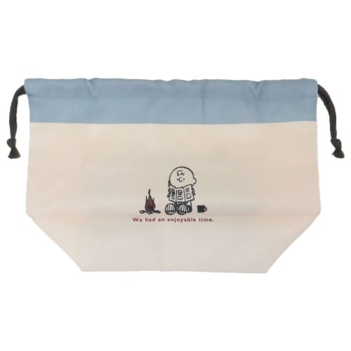 Snoopy Lunch Drawstring Bento Pouch / ENJOY WAGON Peanuts