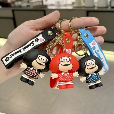 Cartoon Niedlich Mode Kreativ Trend Silikon Puppe Schlüsselanhänger Trend Persönlichkeit Kawaii Charaktere Weichgummi Schlüsselanhänger Geschenk Anhänger