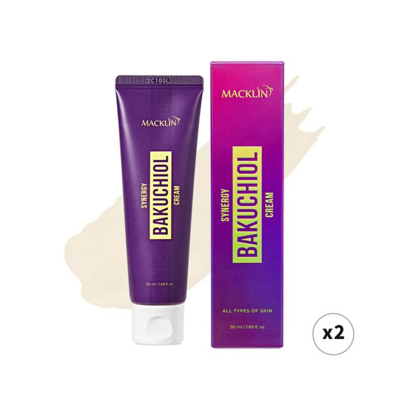 Bakuchiol Synergy Cream 50ml x 2 Vegan Retinone Bakuchiol 10,000ppm Bifida Ferment Lysate 57%