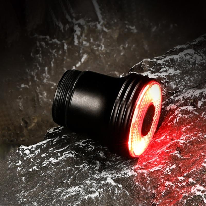 Cycling Safety Taillight with 5 Lighting Modes Watertight Rear Light Rechargeable Safety Warning LED Bicycles Tail Light