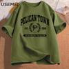 Pelican Town TShirt Stardew Valley Tee Women Print T Shirt Top Women Aesthetic Clothing Tshirts Cotton Short Sleeve Female Tee