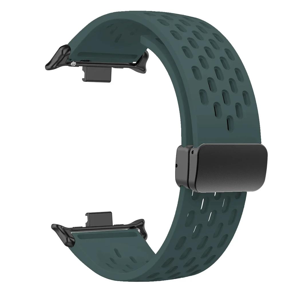 Silikonarmband für Redmi Watch 5 4 Magnetverschluss Sportarmband für Mi Band 9pro 8pro Correa Atmungsaktives Armband Zubehör