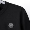 Philipp Plein Heren Trendy Ronde Hals Pullover Trui met IJzeren Plaat Letters - Zacht, Warm, Casual Gebreide Kleding.
