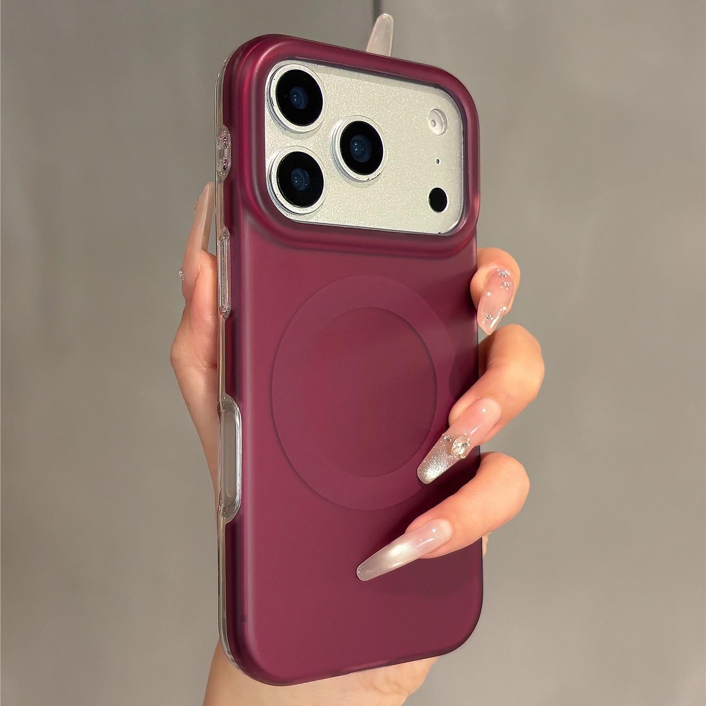 

For Magsafe Wireless Charging Magnetic Silicone Case for iPhone 17 16 15 14 Pro Max Shockproof IMD Soft Hard Matte Cover Shell iPhone 15