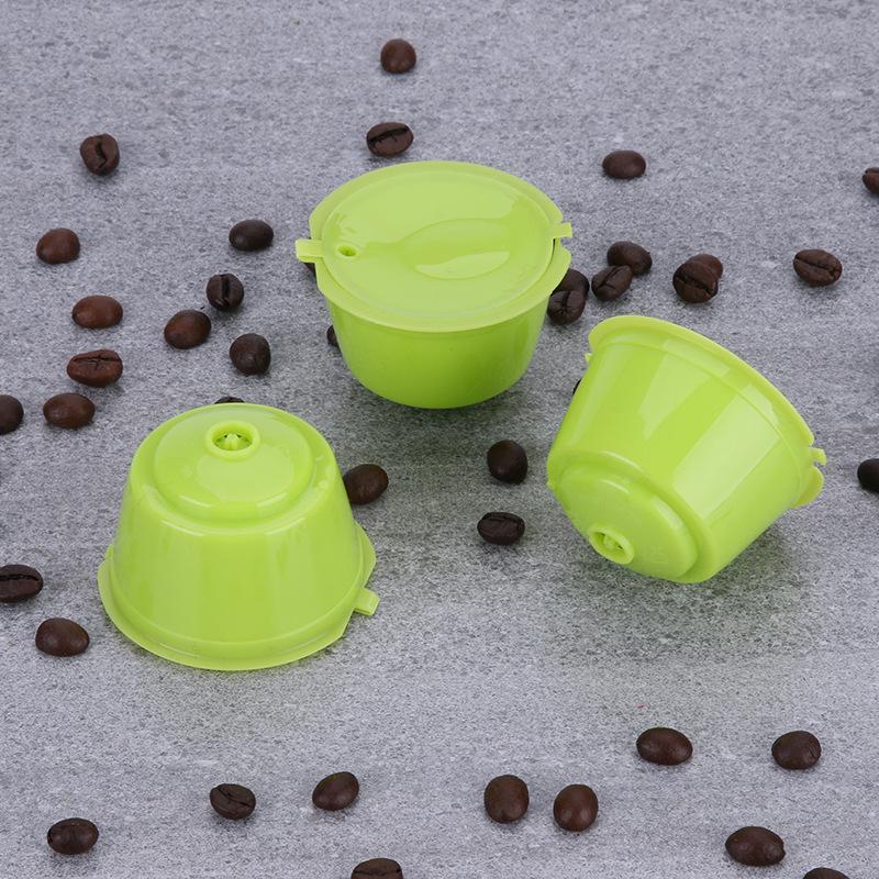 3Pcs Reusable Coffee Capsule Kits for Nescafe Dolce Gusto Machine Refillable Capsules Pod Compatible Filter Cups Dispenser