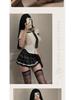 Xianyi Sexy Schoolgirl Cosplay Lingerie Set: Temptation JK Mini Skirt & Sukumizu Outfit for Women