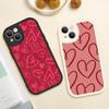 Dla Iphone14 Słodkie Etui na Telefon z Sercem Miłości dla Iphone 14 13 11 12 Pro MAX 13 12 MiNi 7 8 14 plus X XS XR Ochronne Pokrowce ze Skóry Jagnięcej