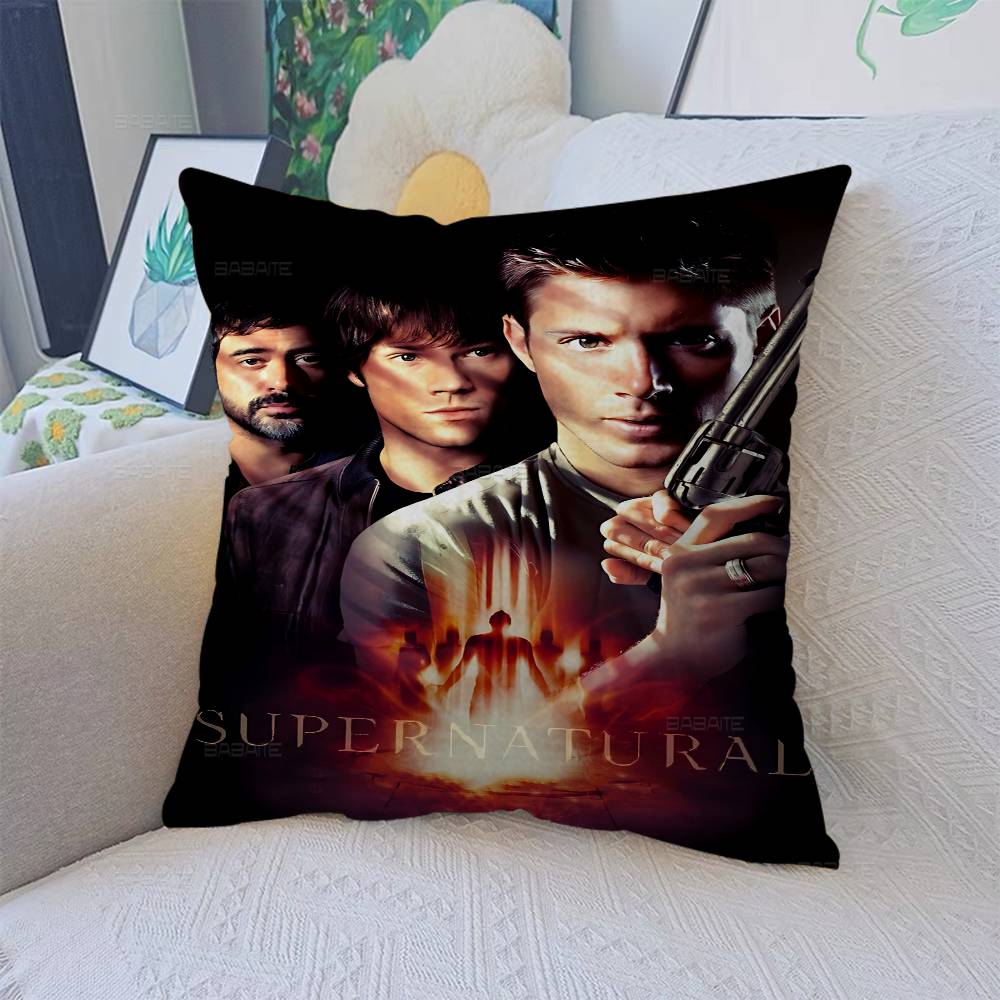 S-Supernatural TV Play Series Pillow Cover for Bedroom Room and Living Room Sofa Decorative Cushion Cover