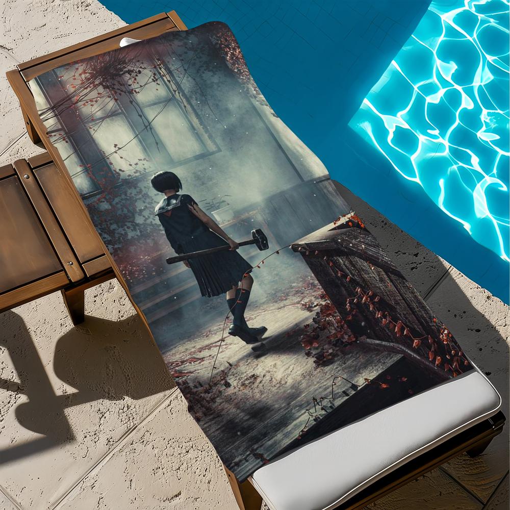 

S-silent Game f Towel Beach Quick Dry Soft H-hill Pool Towels Gift for Travel Gym Shower Camping sports W30*H60(CM)