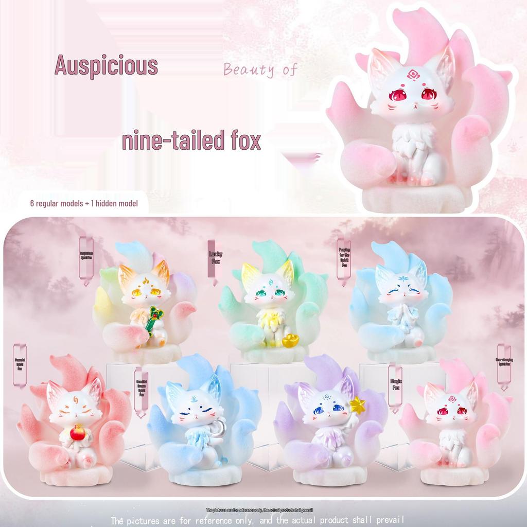 New Little Fox Spirit Luminous Ornament Doll - Ancient Style Trendy Desktop Gift