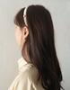Oar Vintage Mood Cameo Velvet Slim Hairband [Vintage Beige]