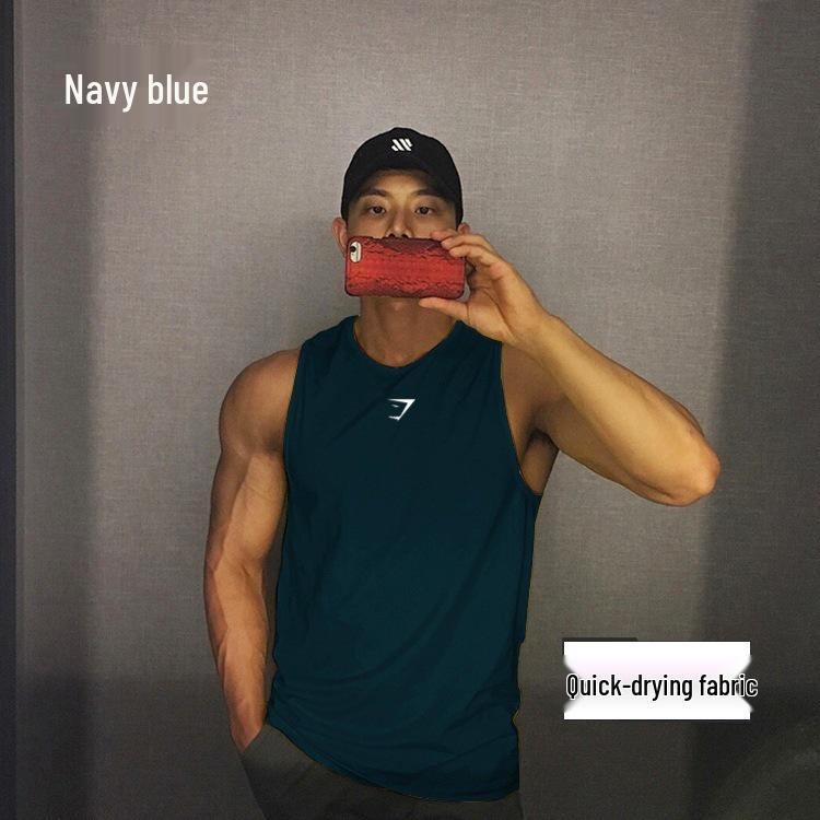 Gilet da Allenamento Senza Maniche Quick-Dry da Uomo Gymshark - Rete Estiva Girocollo