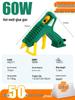 SATA Industrial High-Power Electric Glue Gun, 60-100W for DIY, Compatible with 7-11mm Glue Sticks