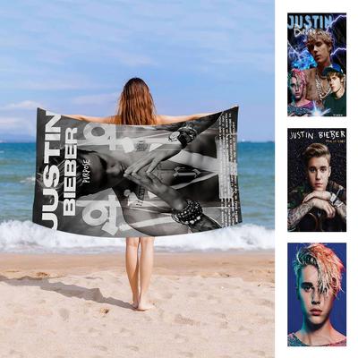 Horký Justin Singer Bieber Plážová osuška Pro děti Osuška do koupelny Ručník k bazénu Dárek na dovolenou Pikniková osuška Dárek na párty