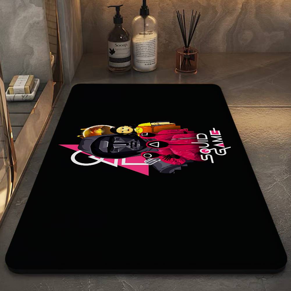 TV Game S-Squids Floor Mat Cheaper Anti-slip Modern Living Room Balcony Printed Bedside Mats