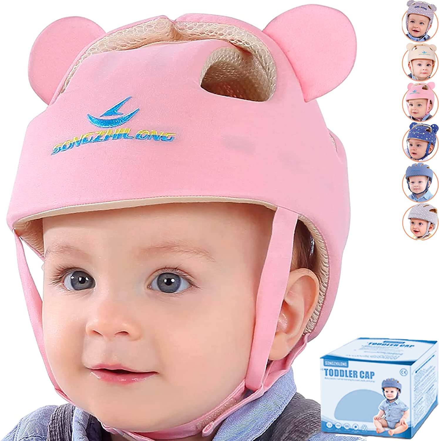 

Baby Head Head Bump Prevention Fall Baby Head Adjustable Indoor Use Helmet, Guard, Cushion, Prevention, Cushion, Protection, Size, Breathable, [Sendra