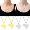 Stainless Steel Outline Venezuela Map Pendant Necklace Heart Map Jewelry