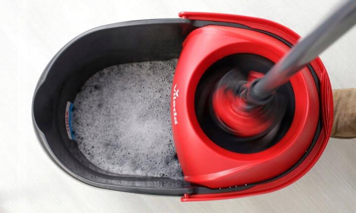 Vileda Ultramax Turbo BOX Flachwischer mit Eimer