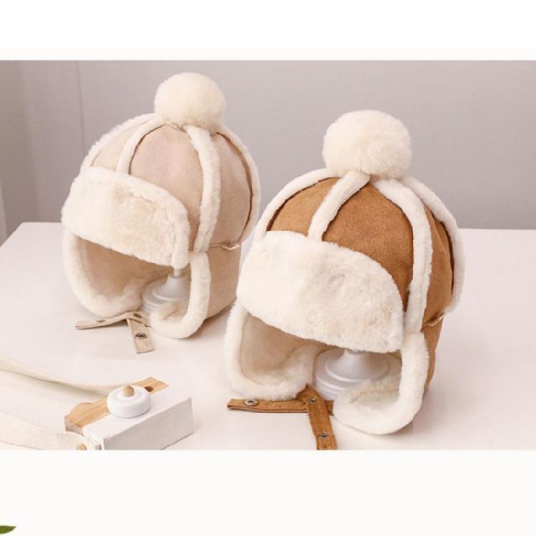 Breathable Earmuff Caps Baby Warmth Ear Flap Hat with Fleece Lining for Winter