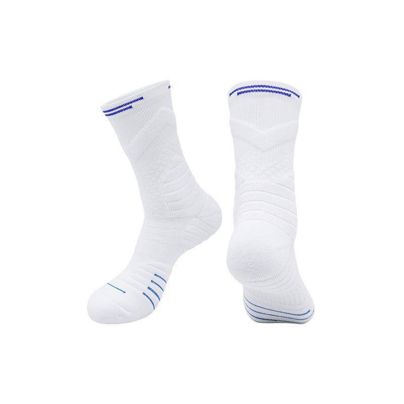 Summer Elite Basketball Socks Men'S Actual Combat Non-Slip Cycling Socks Thick Wear-Resistant Towel Bottom Medium Tube Professional Sports Socks