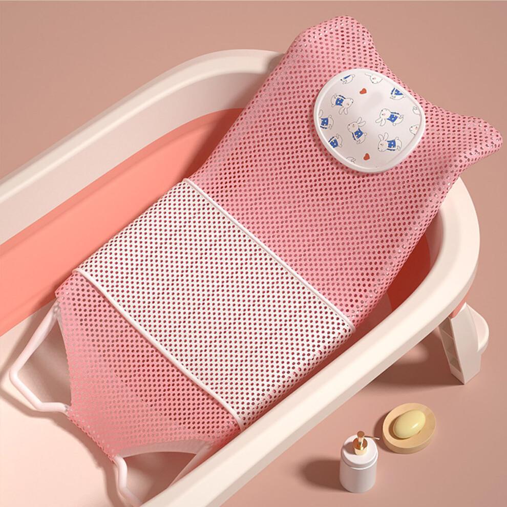 Universale Baby-Badewannen-Netzständer, verstellbar, Rosa, rutschfest