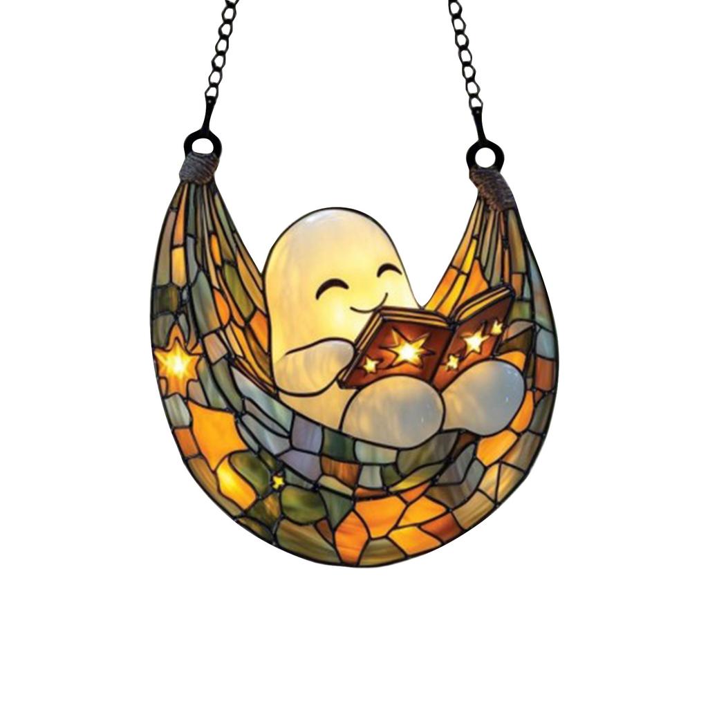 2D Reading Book Suncatcher Hanging Decor