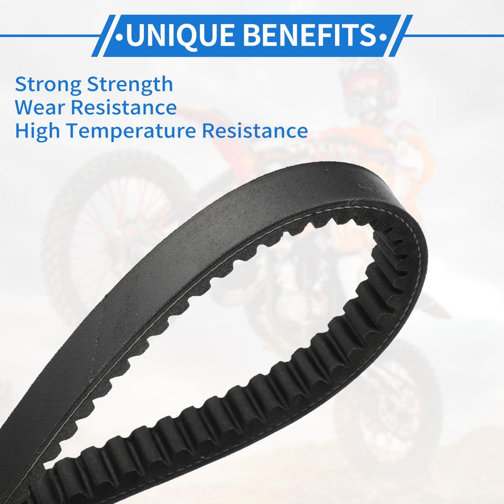 Motoforti Drive Belt Compatible for YP250 for Majesty 250 1995-2006, Wear-Resistant Rubber Fiber Black Powersports V-Belt