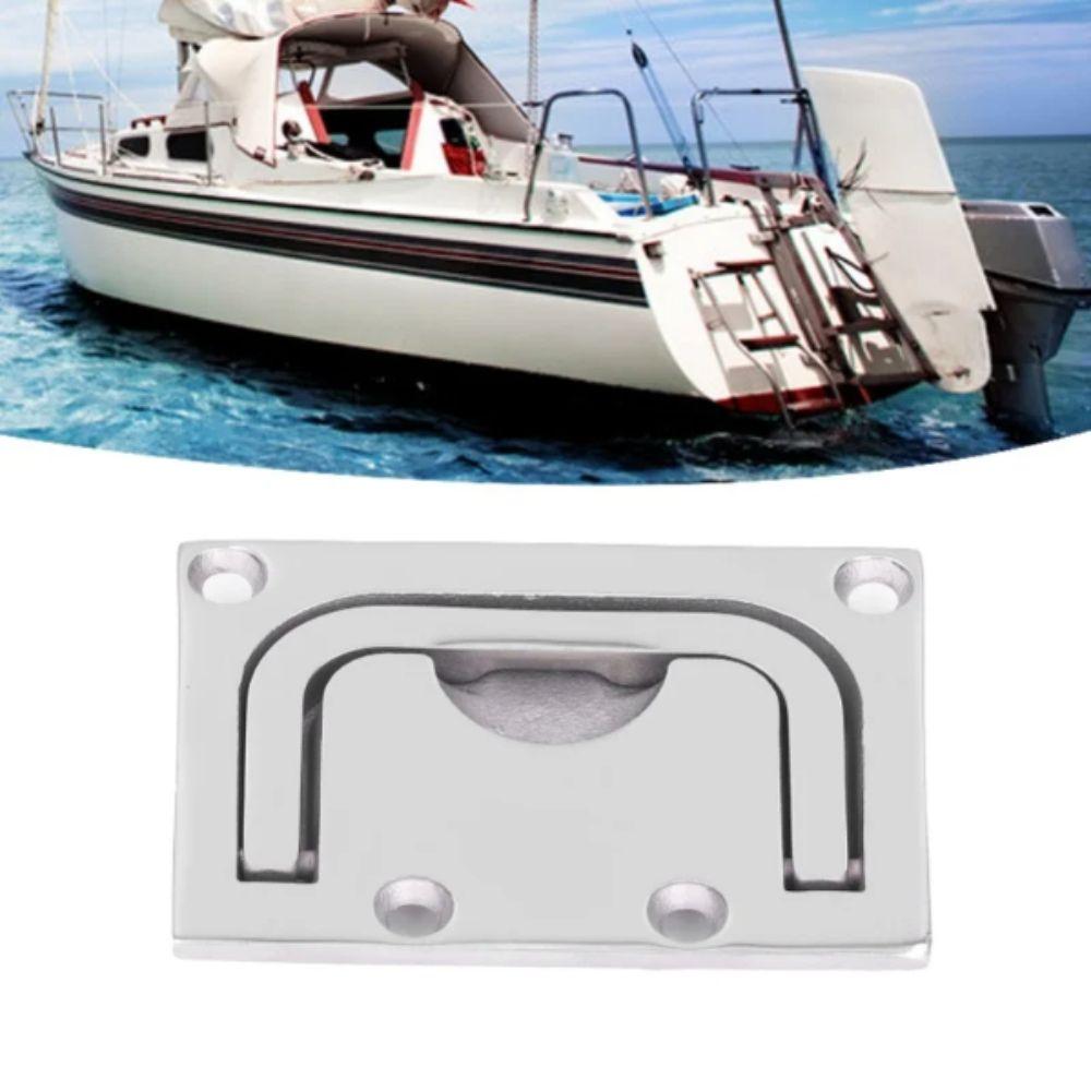 316 Stainless Steel Marine Hardware Square Shape Flush Lift Handle  RV Hardware