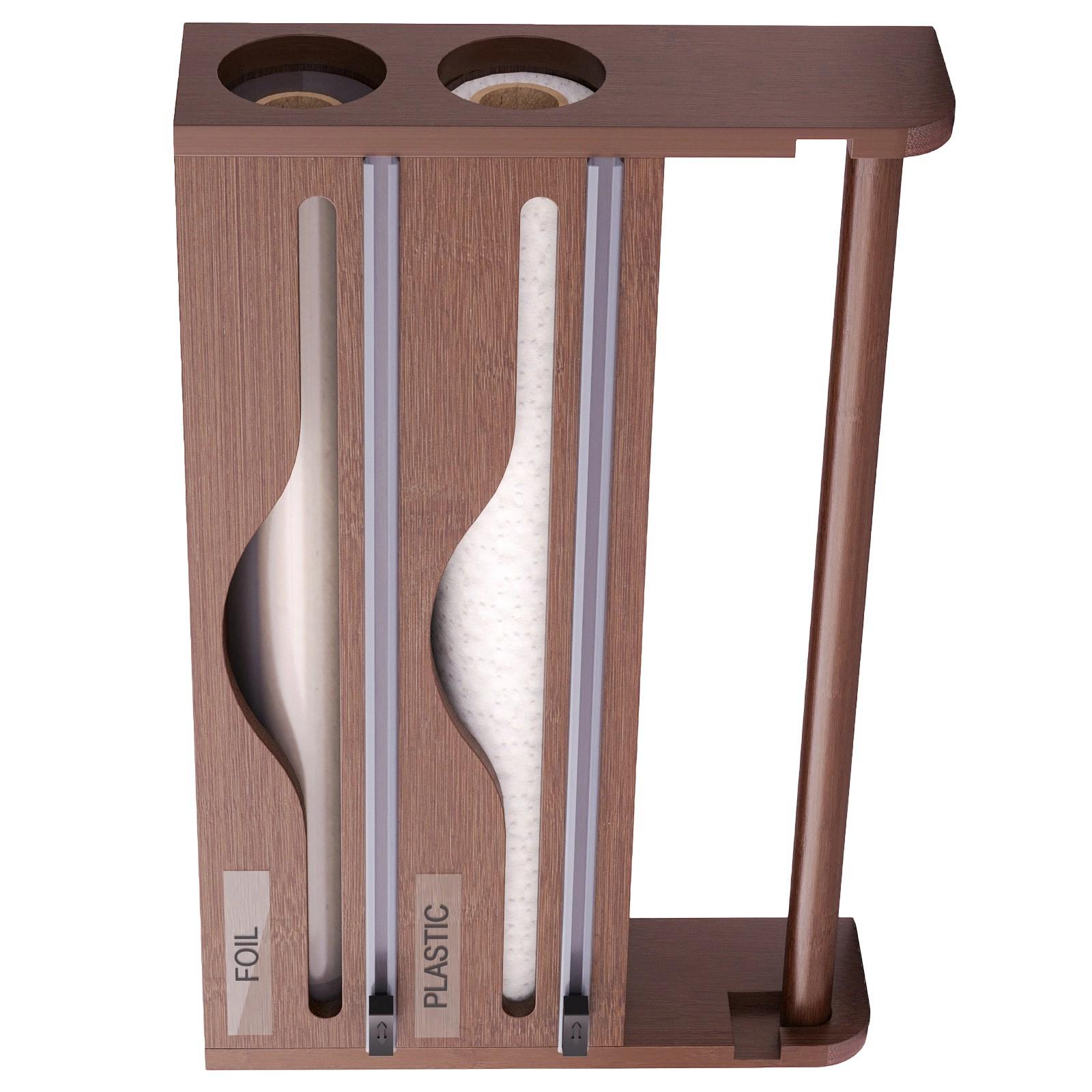 Sustainable Wood and Plastic Wrap Cutter with Press Design for Hassle Cutting and Home Use