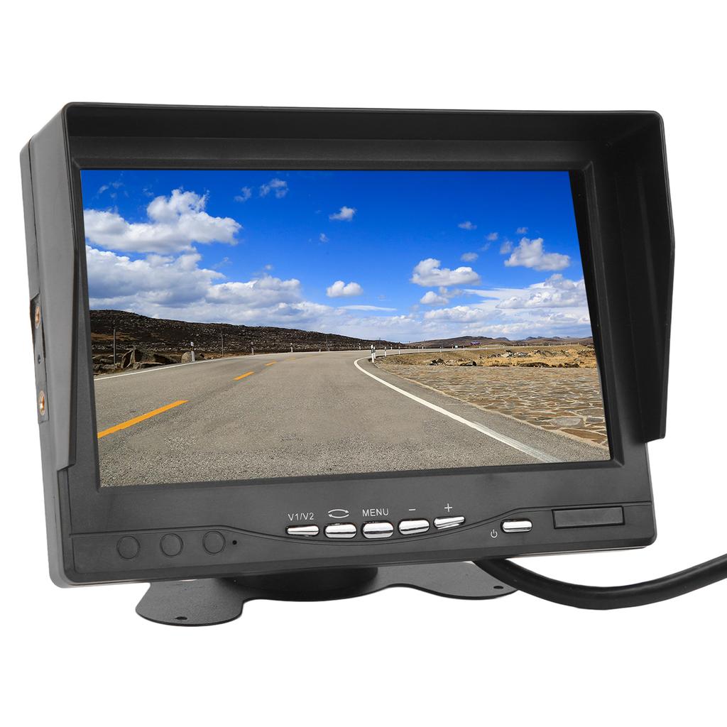 RV 7in Rear View Monitor Kit IPS Screen 16:9 PAL NTSC Systems Parking Reverse Backup Camera for Truck Trailer Camper