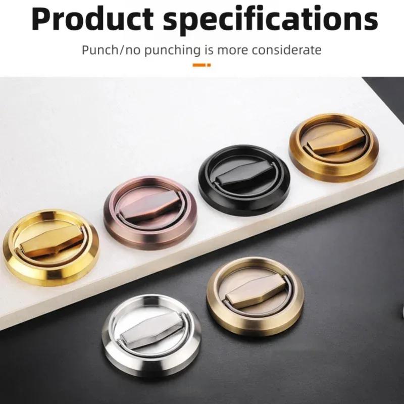 Fireproof Home Security Hardware: Stainless Steel Recessed Invisible Door Lock with Keyless Mechanical Design