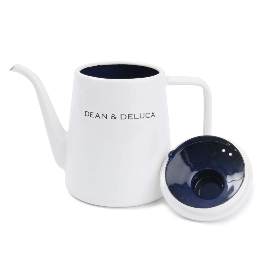 DEAN DELUCA Enamel & Kettle, White, 1.0L