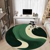 1pc Wave Flow Office Round Area Rug, Indoor Mat Suitable For Office, Under Office Chairs Bedroom Living Room Home Decor, Room Deco