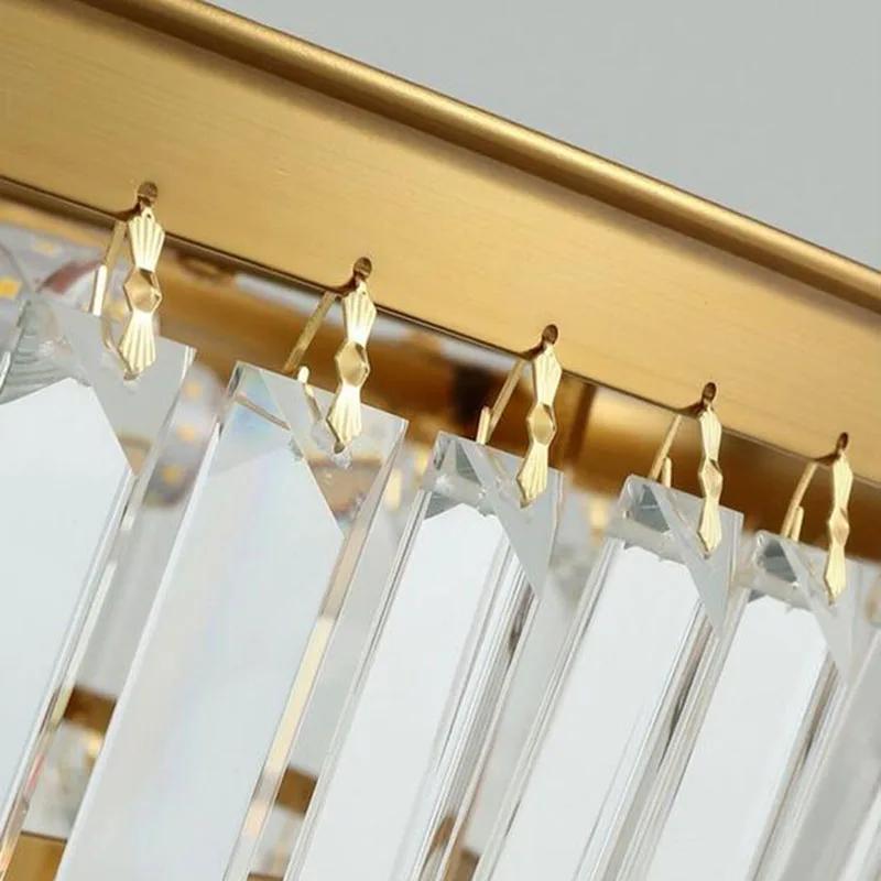 Modern living room chandelier luxury LED crystal pendant light American restaurant pendant light Home lighting Lamps for room