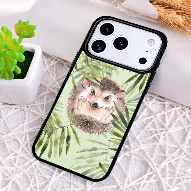 Igel Weiche Handyhülle für iPhone 17 Air 16 15 11 12 14 13 Pro Max Stoßfeste Hülle
