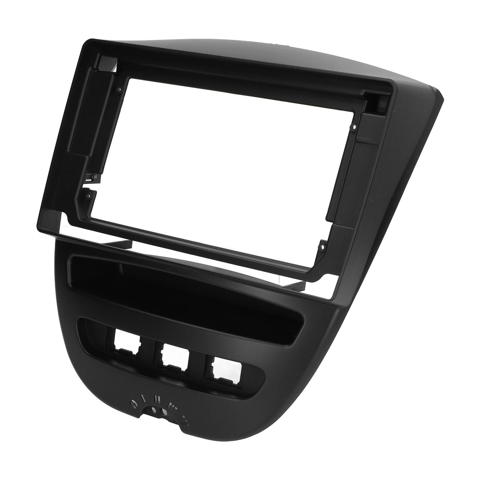 

10.1 Inch Car Stereo Radio Fascia 2DIN ABS Audio Panel Bezel Replacement for CITROEN C1 2005‑2010