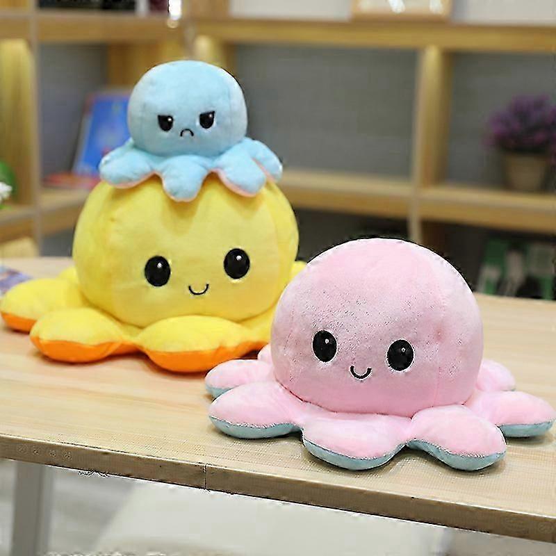 20cm Reversible Angry Octopus Plush - Cute Stuffed Animals - Plush Angry Octopus Plush Reversible Plush Toy - Cute Stuffed Animals NEW FQ